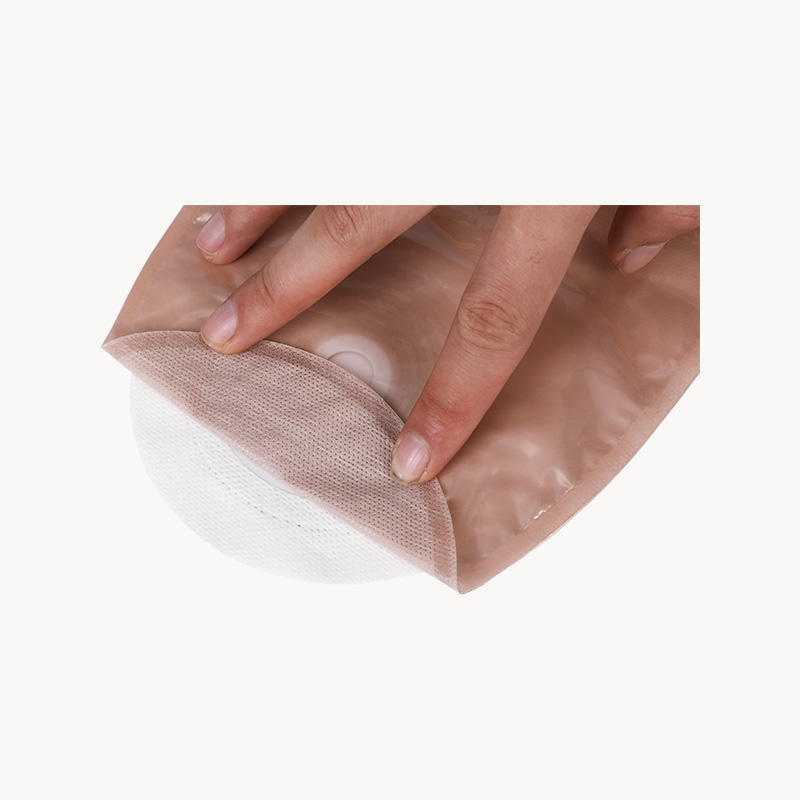 Bolsa de urostomía de una pieza (barrera cutánea hidrocoloide para el anillo interior y cinta adhesiva no tejida para el anillo exterior) 